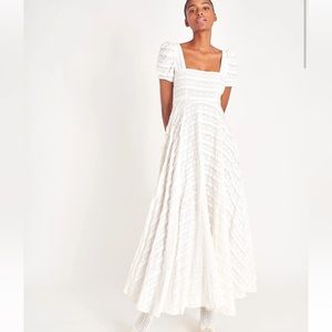 LoveShackFancy Ivory Ryan Dress Size 10